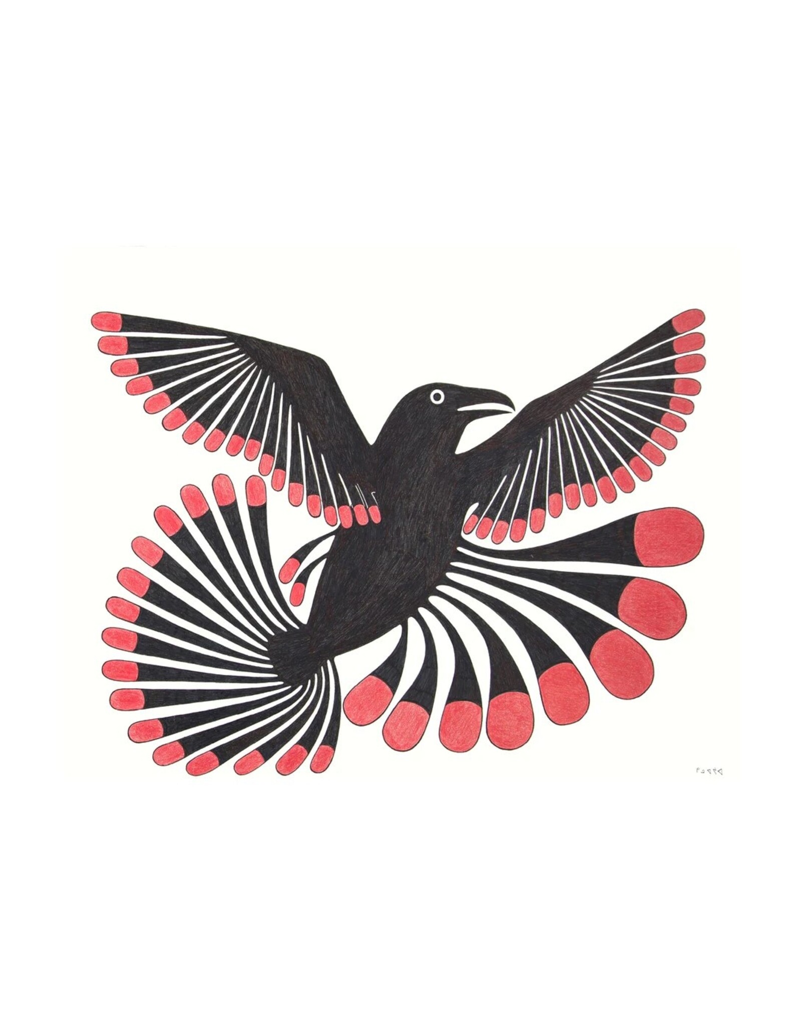 Cape Dorset Art Card: Ravens Return