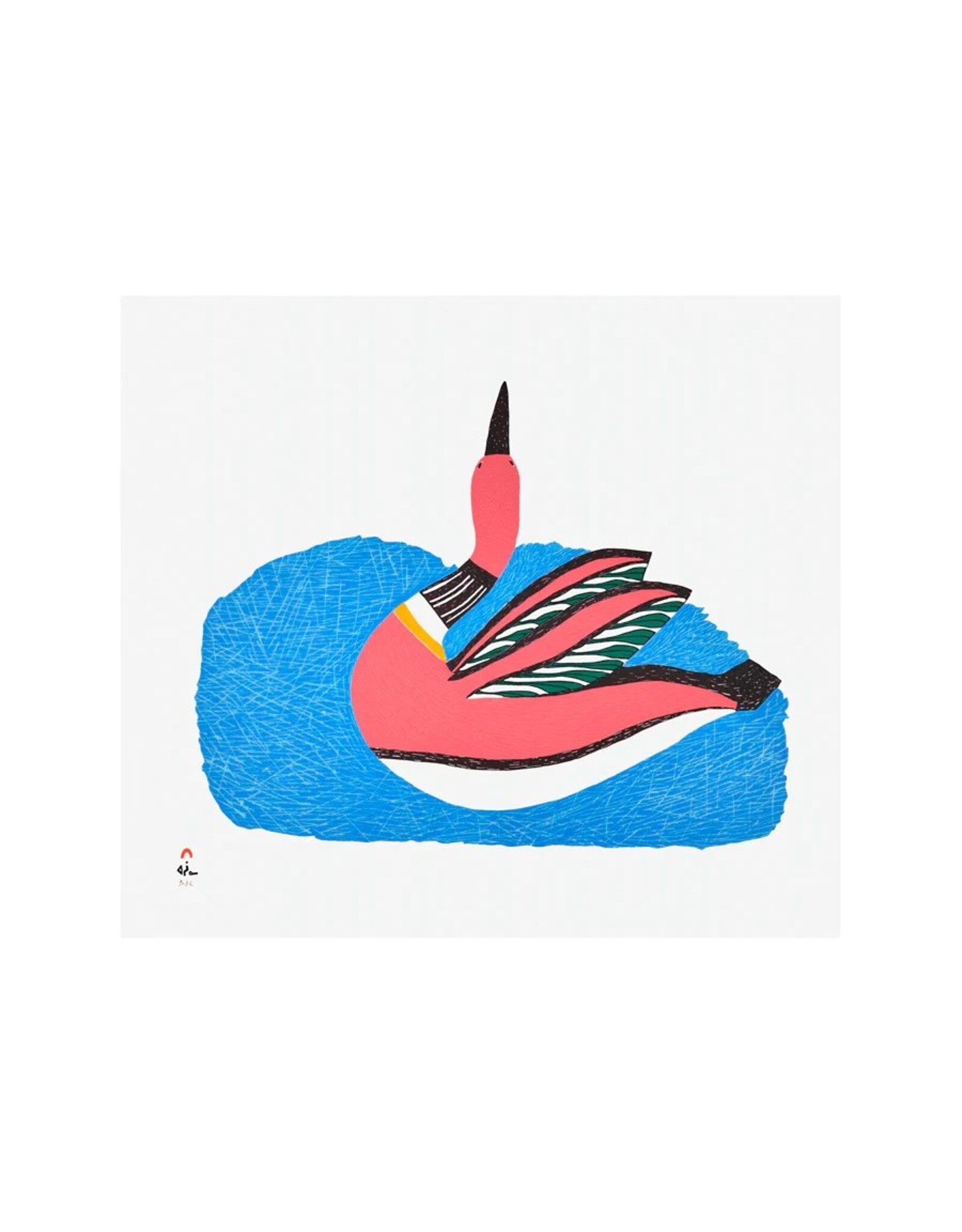 Cape Dorset Art Card: Joyful Loon