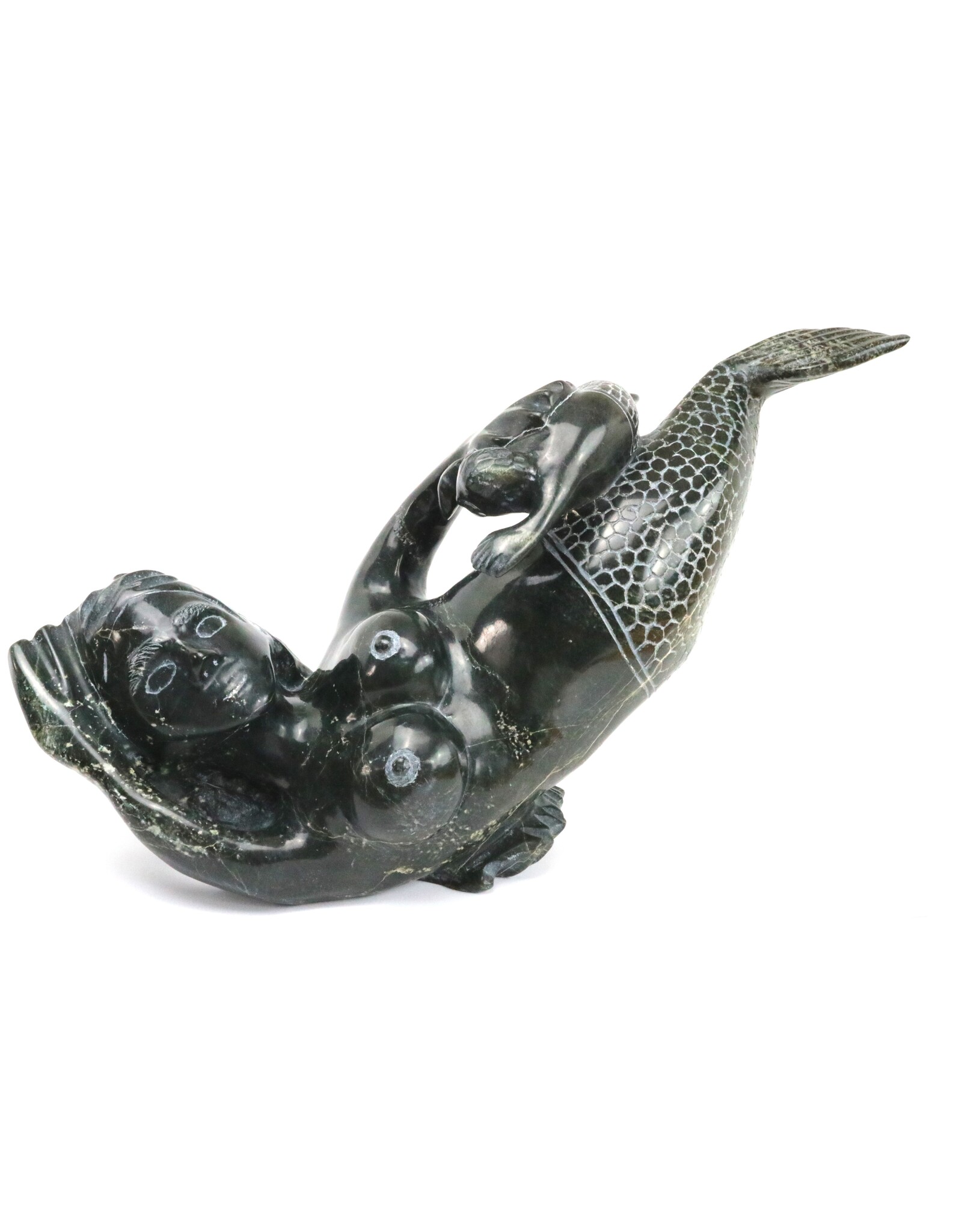 Kinngait [Cape Dorset] Sedna with Young