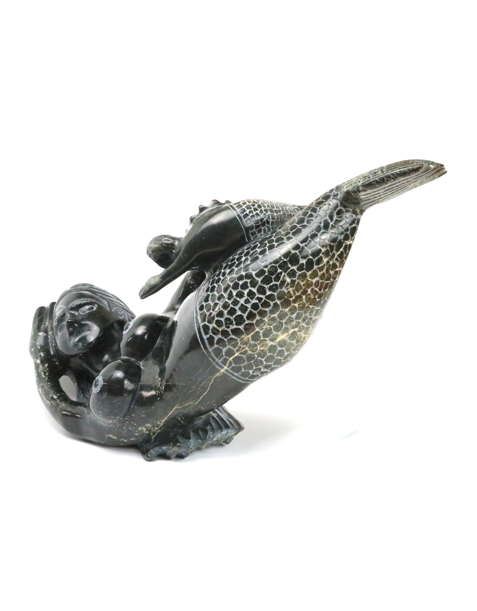 Kinngait [Cape Dorset] Sedna with Young