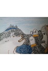 Baker Lake Protecting Caribou and Friend