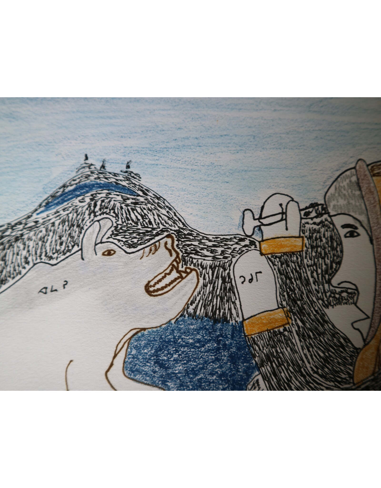 Baker Lake Protecting Caribou and Friend