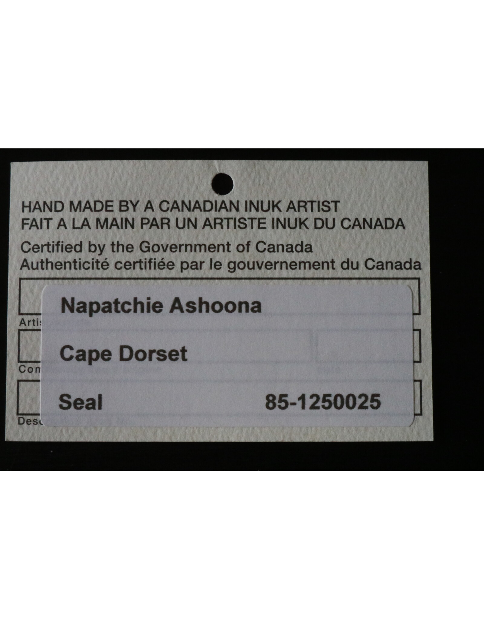 Kinngait [Cape Dorset] Seal with Clam