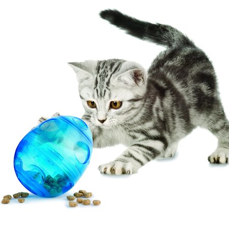 Funkitty Funkitty Egg-Cersizer Kattenspeeltje maak het voor je kat een uitdaging om te snacken.