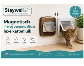 Kattenluiken magneet