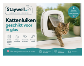 Kattenluik in glas 
