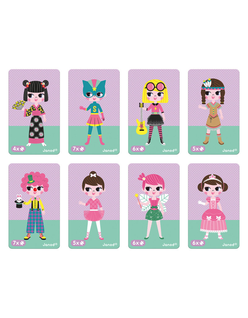 Janod Magnetibook Verkleedfeestje Meisje