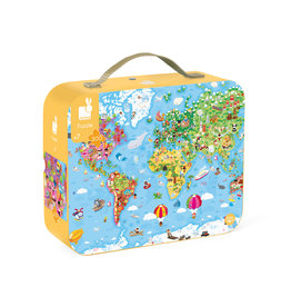 Janod Puzzel Wereld Giant (300 Stukjes)
