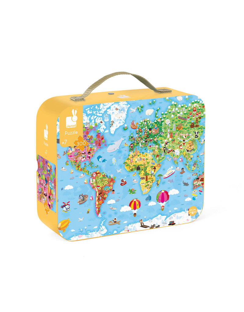 Janod Puzzel - Wereld Giant (300 Stukjes)