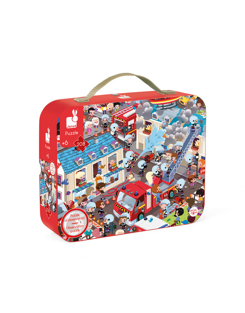 Janod Zoekpuzzel - Brandweer (208 Stukjes)