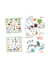 Djeco 160 Stickers Dieren