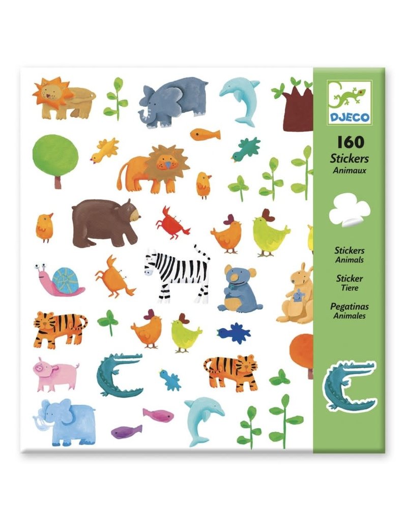 Djeco 160 Stickers Dieren