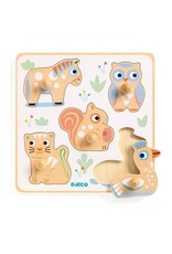 Djeco Houten knoppenpuzzel baby