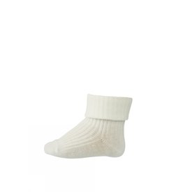 mp Denmark Cotton Rib Baby Socks White 01