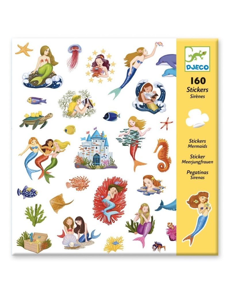 Djeco 160 Stickers Zeemeerminnen
