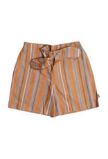 CarlijnQ Multi-color stripes - paperbag shorts