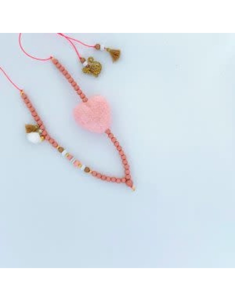 Feestbeest Kids Ketting Sweetheart pink