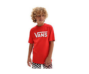 vans red and white shirt