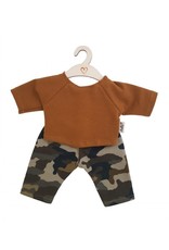 Hollie Poppenbroek en -shirt camouflage ochre