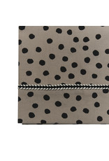 Mies & Co Baby crib sheet bold dots dark brown