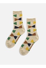 Bobo Choses Ecru Geometric short socks