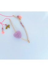 Feestbeest Kids Ketting Sweetheart purple