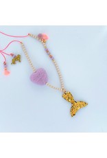 Feestbeest Kids Ketting Sweetheart purple