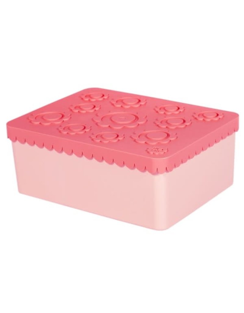 Blafre Lunch box 3 compartimenten flower pink