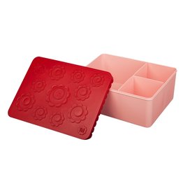 Blafre Lunch box 3 compartimenten flower pink