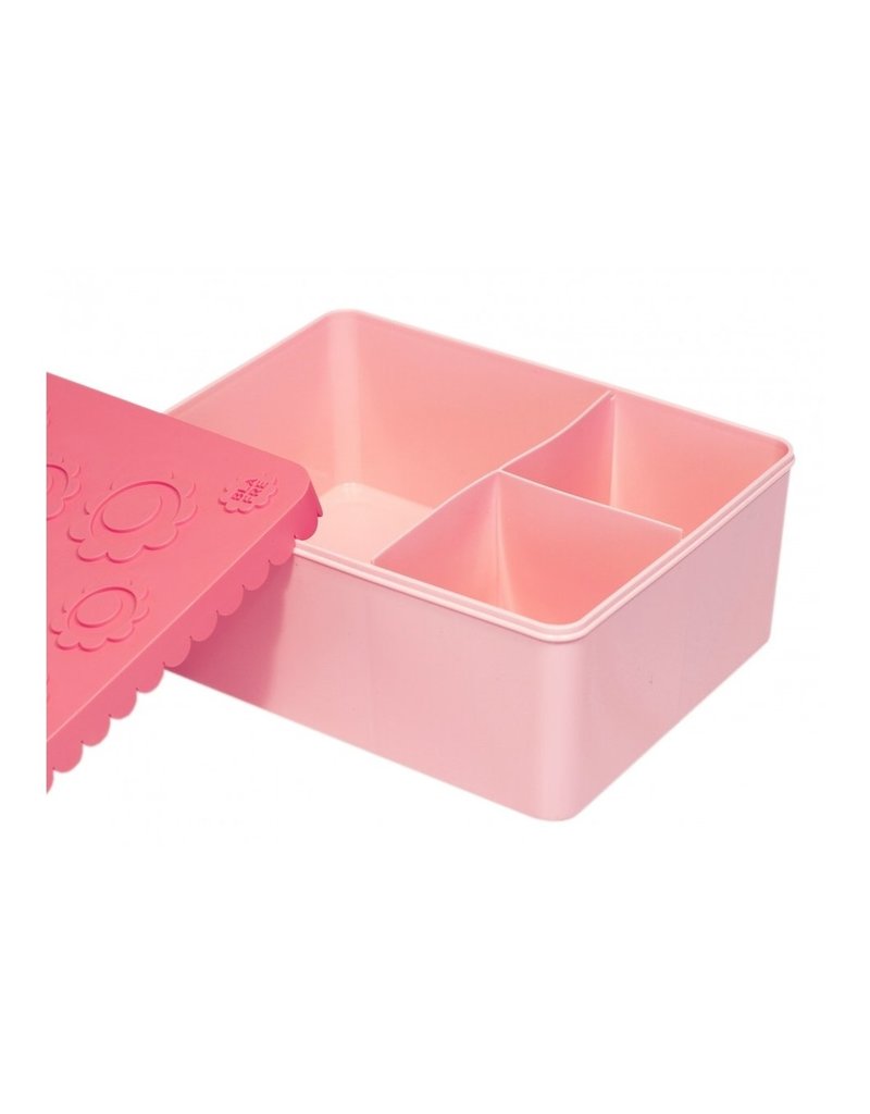 Blafre Lunch box 3 compartimenten flower pink
