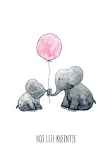 Juulz Illustrations & Design Gevouwen Kaart - Hoi Lief Kleintje