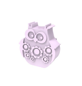 Blafre Lunch box 2 compartimenten owl light lilac