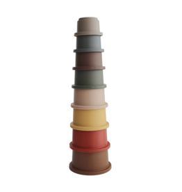 Mushie Stacking tower Retro