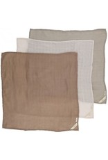 Konges Sløjd 3 Pack Muslin Cloths Rose Dust