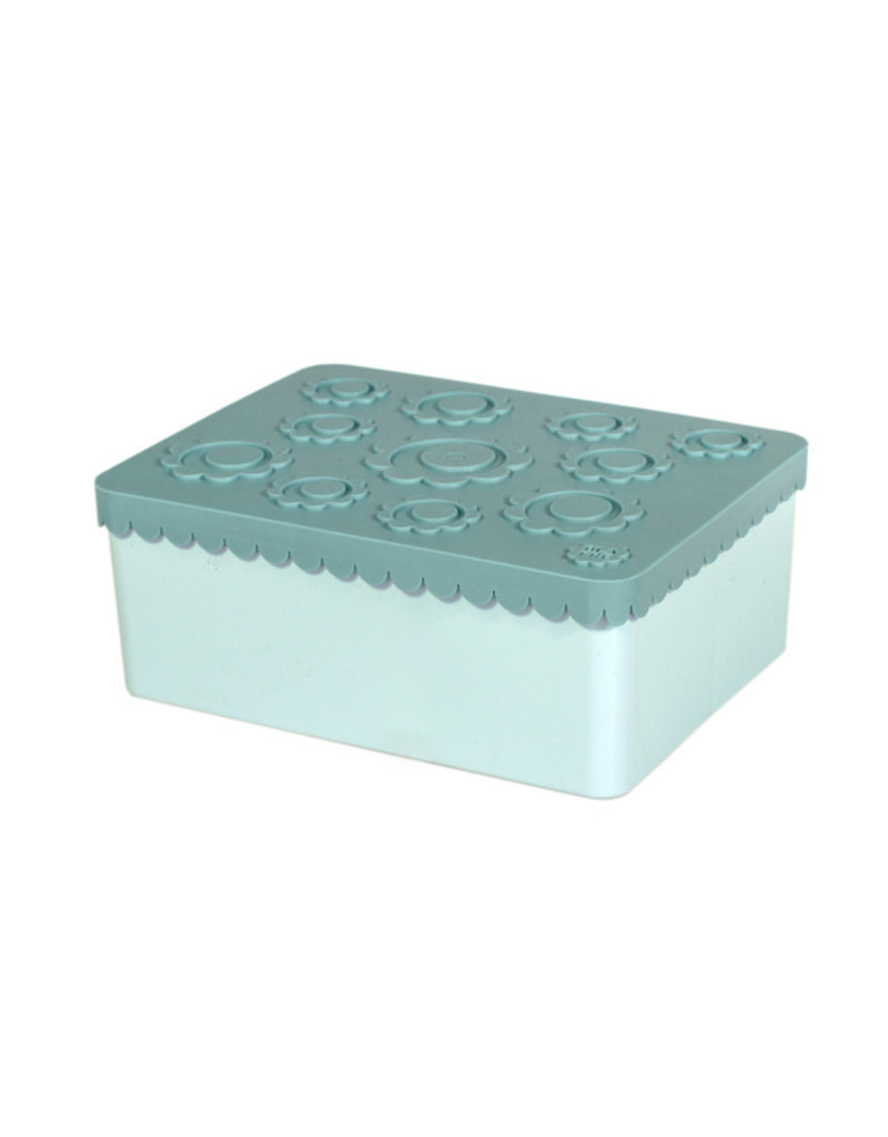 Blafre Lunch box 3 compartimenten flower blue