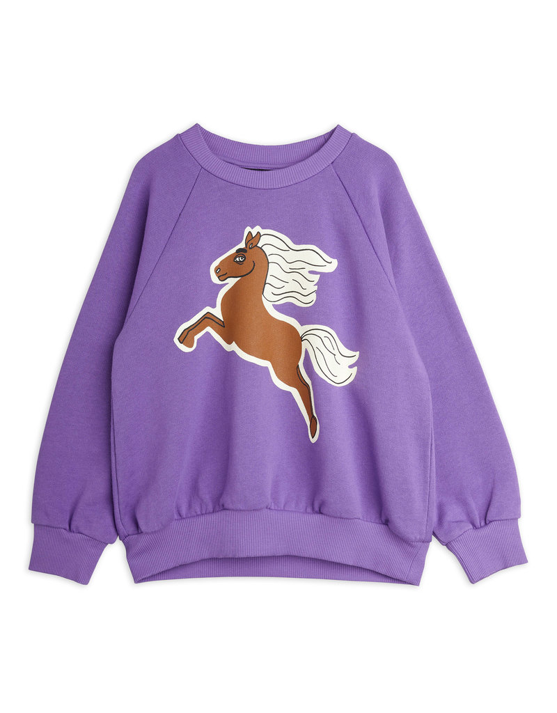 Mini Rodini Horses Sweatshirt Purple