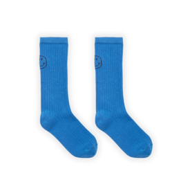 Sproet & Sprout High socks smiley blue