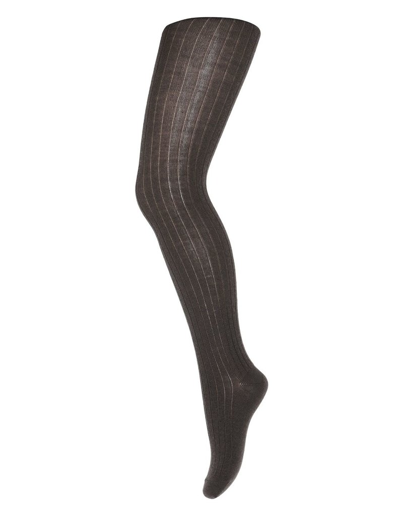 mp Denmark Cotton Rib Tights Dark Brown 541