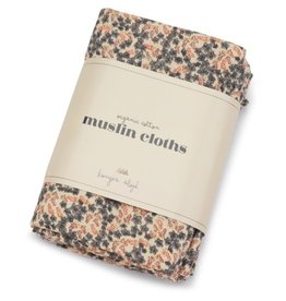 Konges Sløjd 3 Pack Muslin Cloth Champ Bleu