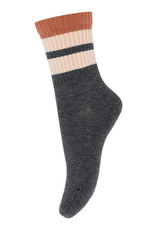 mp Denmark Frej Socks Dark Grey Melange 497