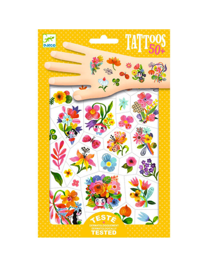 Djeco Tattoos - Aquarel Bloemen