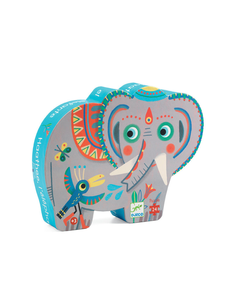 Djeco Puzzel - Olifant 24 Stukjes