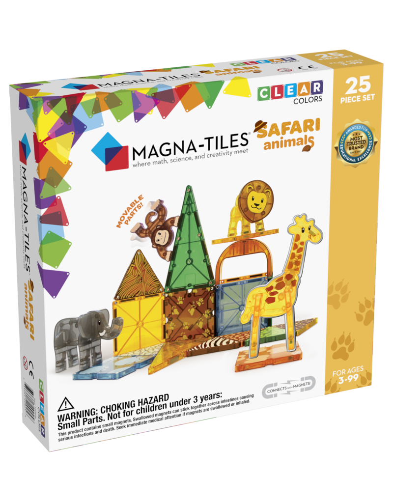 MAGNA-TILES Safari Animals 25-Piece Set