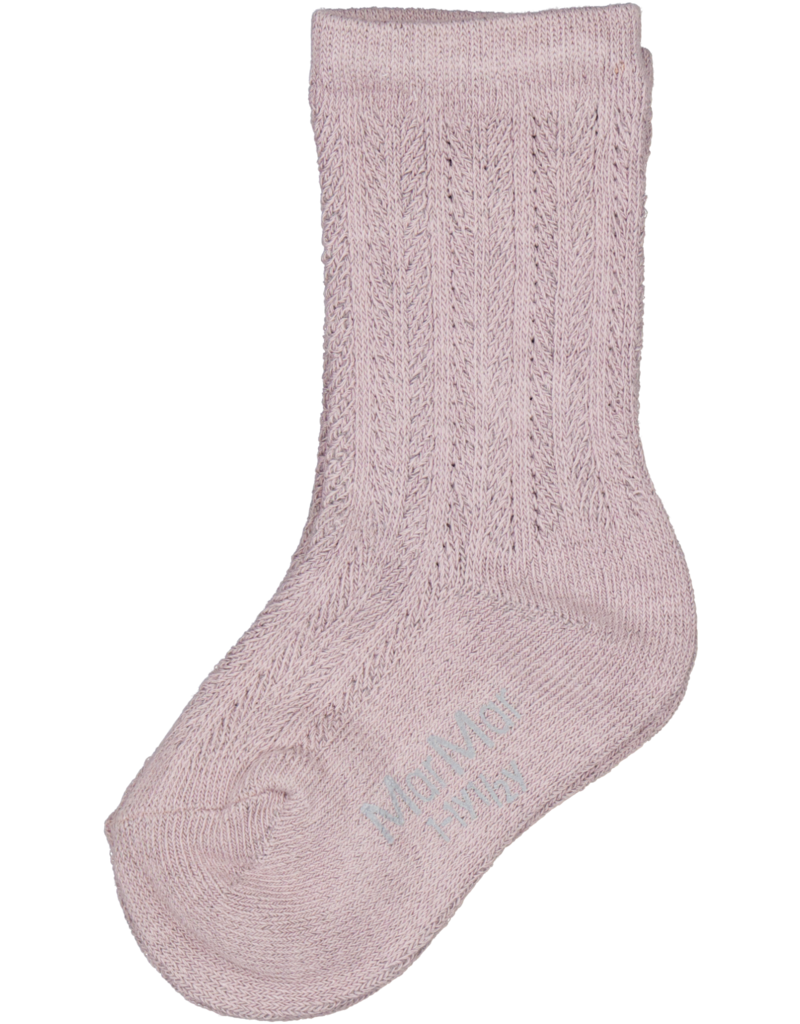 MarMar Copenhagen Knee Socks Pointelle Airy Purple