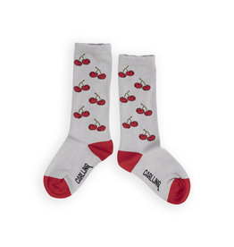 CarlijnQ Cherry - Ruffled Knee Socks