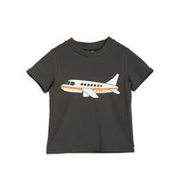 Mini Rodini Airplane ss Tee Grey