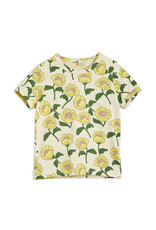 Mini Rodini Flowers aop ss Tee Yellow