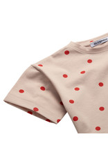 Mingo Cropped T-Shirt Coral Dot
