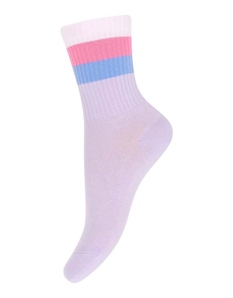 mp Denmark Wide Stripes Socks Cloud Lilac 703