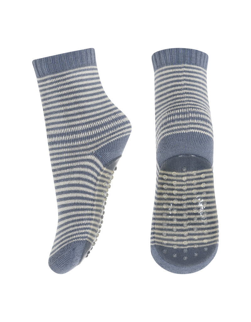 mp Denmark Vilde Sock with Anti Slip Stone Blue 4222